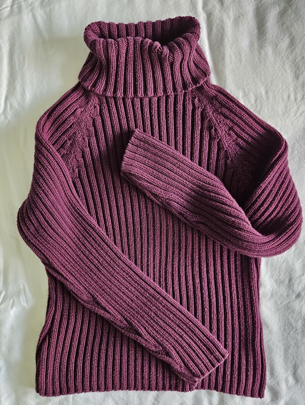 Hanna Andersson Chunky Knit Turtleneck Sweater In Deep Plum